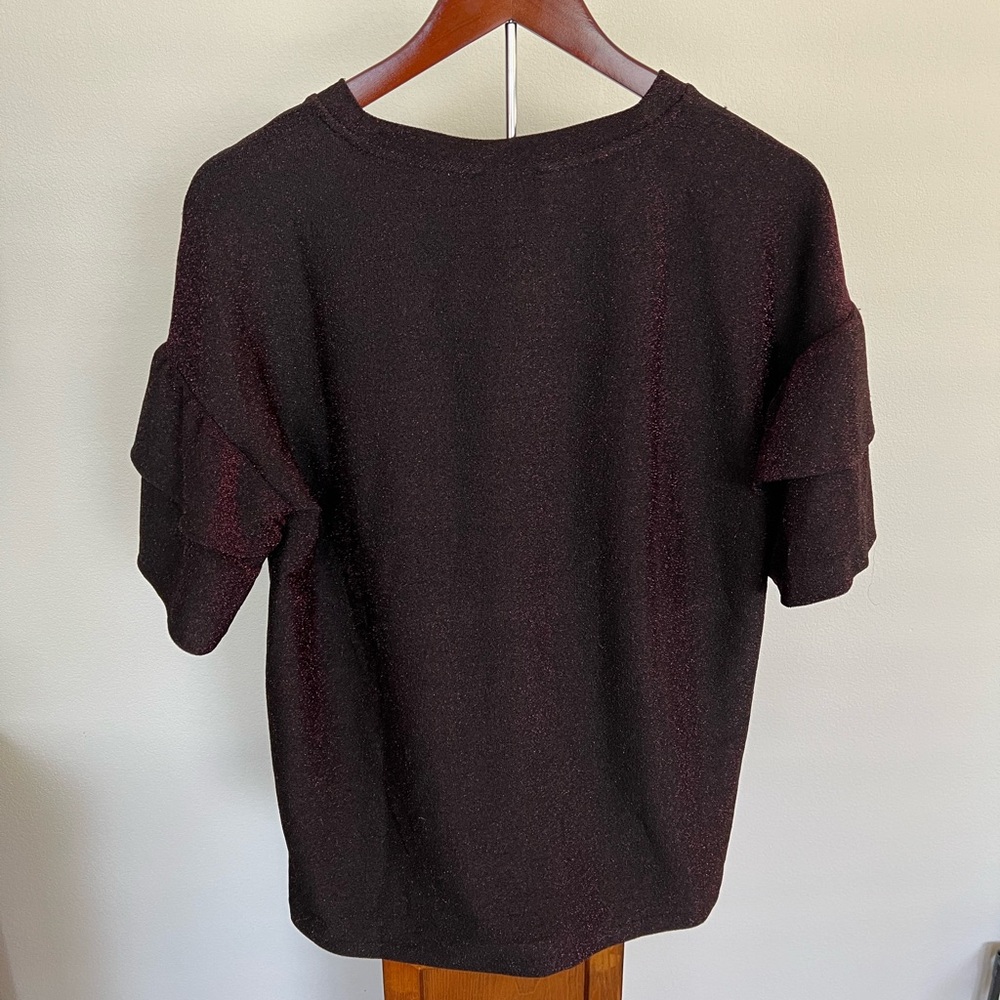 Marc Jacobs Purple Ruffle top - Picture 4 of 5